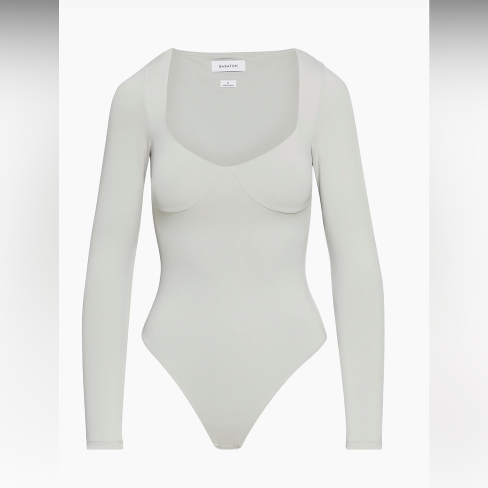 Aritzia Grey Contour Bodysuit